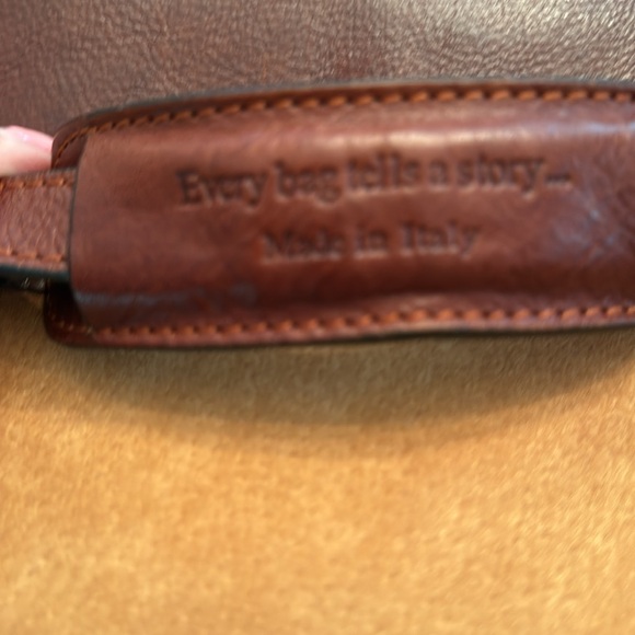 Brown Leather Men's Bag FLOTO - Picture 2 of 14